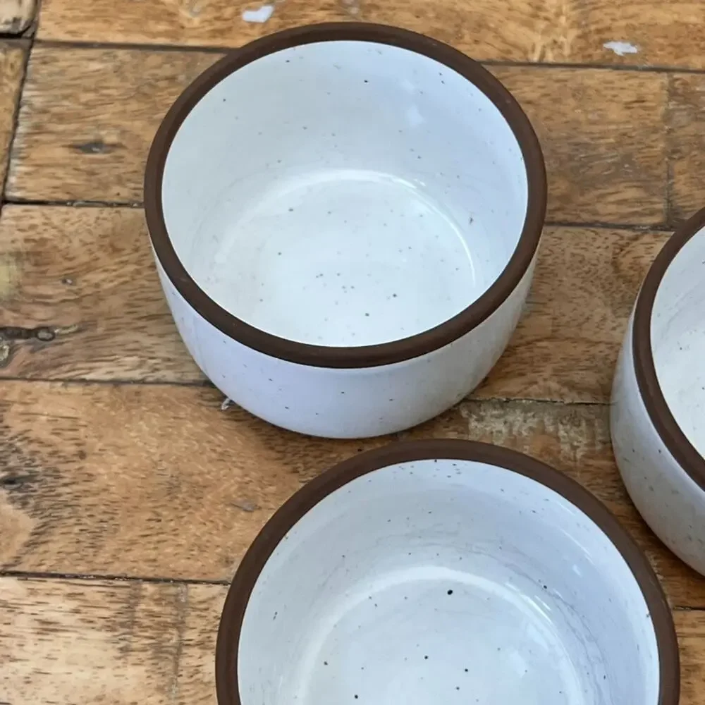 Mora Ceramic Ramekin Small Oven Safe Baking Dishes Cups 4oz Set of 3